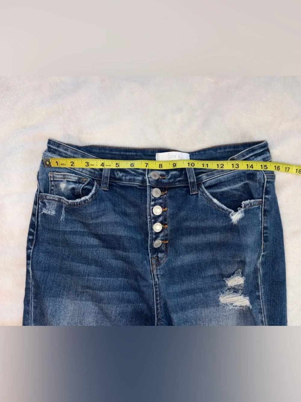 VERVET Distressed Skinny Jeans sz 30 - Picture 6 of 9